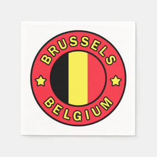 Brussels Belgium Napkin
