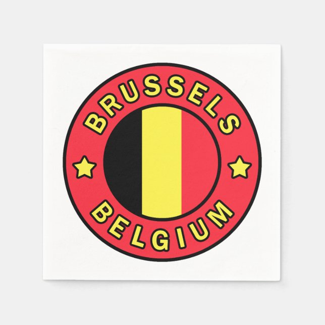 Brussels Belgium Napkin (Front)
