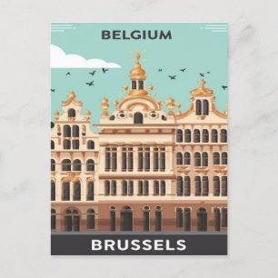 Brussels, Belgium  Postcard