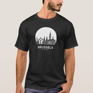Brussels Belgium Skyline T-Shirt
