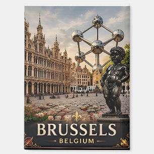 🧲 Brussels Belgium Vacation Memory To Remember 🧲 Magnet