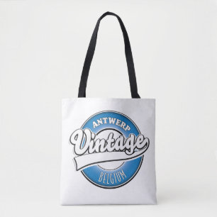 Brussels Belgium vintage logo Tote Bag