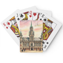 Brussels Belgium Watercolor Grand Palace