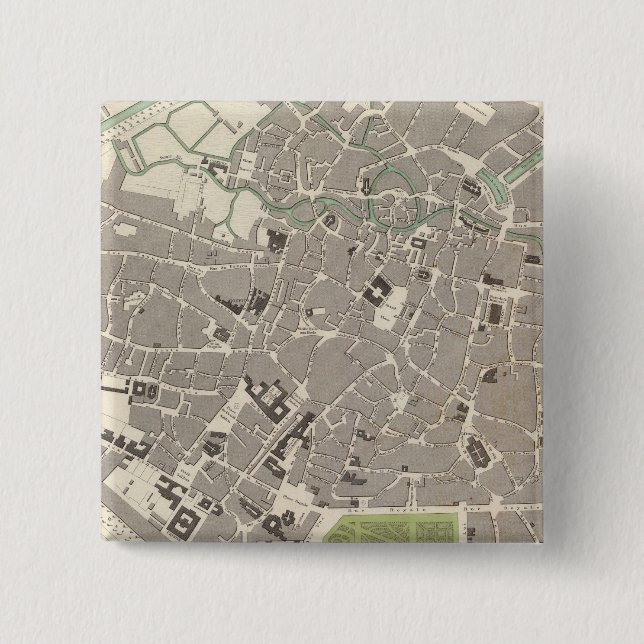 Brussels Bruxelles 15 Cm Square Badge (Front)