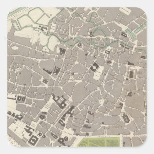Brussels Bruxelles Square Sticker