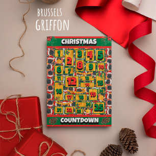 Brussels Dog Countdown Christmas Advent Calendar Holiday Card