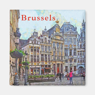 Brussels. Grand Place. Magnet
