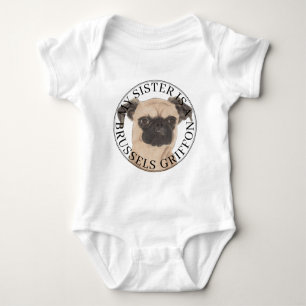 Brussels Griffon Big Brother Baby Bodysuit