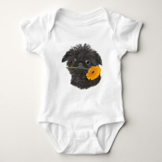 Brussels Griffon black for apparel Baby Bodysuit (Front)