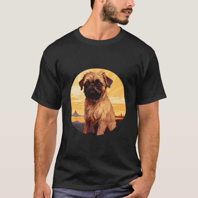 Brussels Griffon Bruxellois Brussels Griffon Dog B T-Shirt (Front)