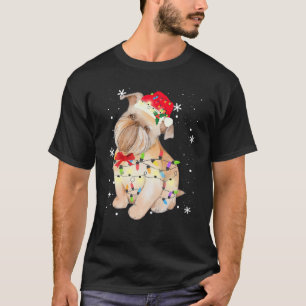 Brussels Griffon Bruxellois Dog Christmas Xmas Mum T-Shirt
