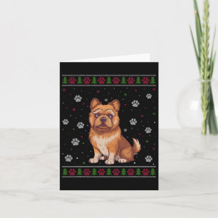Brussels Griffon Christmas Sweater Xmas Pet Animal Card