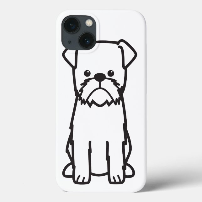 Brussels Griffon Dog Breed Cartoon Case-Mate iPhone Case (Back)