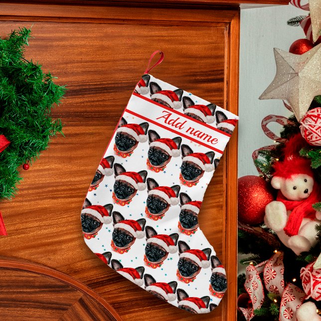 Brussels Griffon Dog Breed Christmas Small Christmas Stocking (Creator Uploaded)