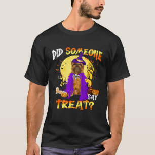 Brussels Griffon Dog Halloween Did Someone Say Tre T-Shirt
