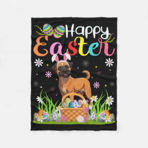 Brussels Griffon Dog Happy Easter Egg Hunt Bunny E Fleece Blanket