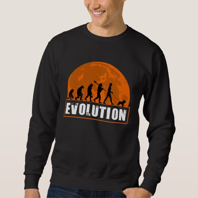 Brussels Griffon Dog Human Evolution  for Men Wome Sweatshirt (Front)