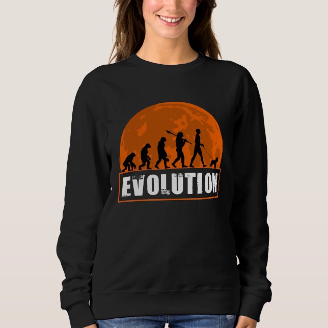 Brussels Griffon Dog Human Evolution  for Men Wome Sweatshirt (Front)