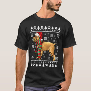 Brussels Griffon Dog Santa Hat Xmas Ugly Christmas T-Shirt