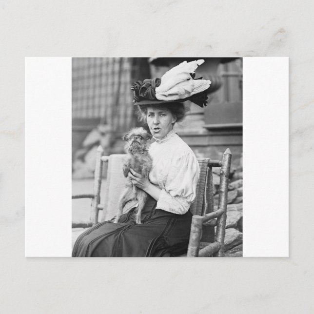 Brussels Griffon, early 1900s Postcard (Front)