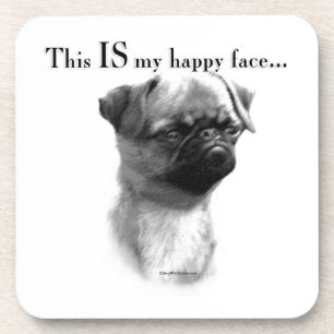 Brussels Griffon Happy Face Coaster