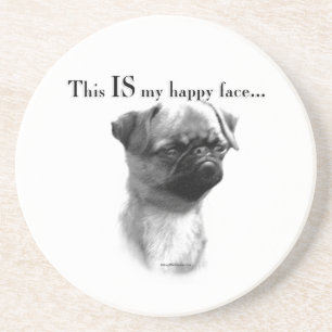 Brussels Griffon Happy Face Coaster