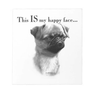 Brussels Griffon Happy Face Notepad