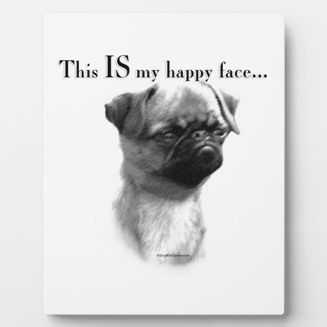 Brussels Griffon Happy Face Plaque (Front)