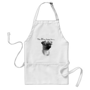 Brussels Griffon Happy Face Standard Apron