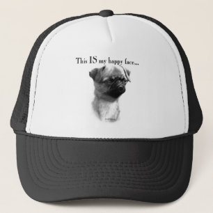Brussels Griffon Happy Face Trucker Hat