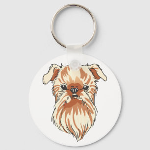 Brussels Griffon Key Ring