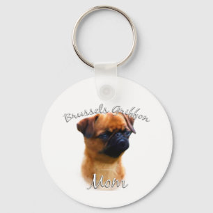 Brussels Griffon Mum 2 Key Ring