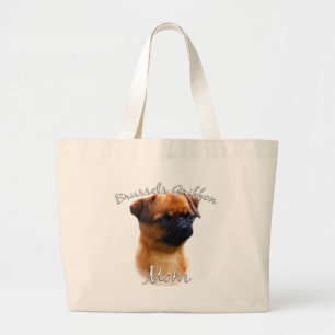 Brussels Griffon Mum 2 Large Tote Bag
