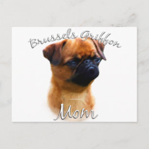 Brussels Griffon Mum 2 Postcard