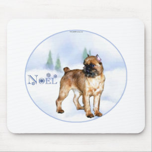 Brussels Griffon Noel Mouse Pad