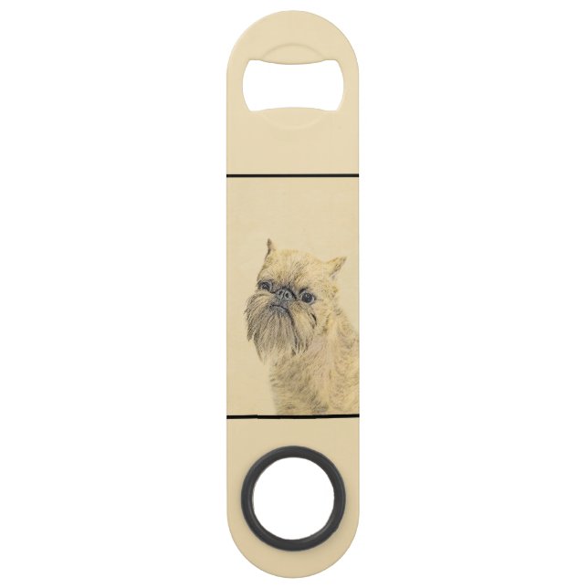 Brussels Griffon Painting - Cute Original Dog Art (Back)