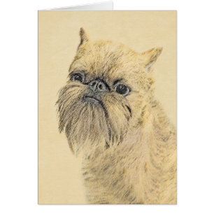 Brussels Griffon Painting - Cute Original Dog Art