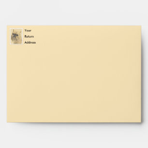 Brussels Griffon Painting - Cute Original Dog Art Envelope