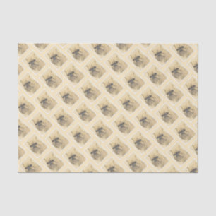 Brussels Griffon Painting - Cute Original Dog Art Tissue Paper