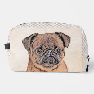 Brussels Griffon Painting Red Smooth Cute Dog Art Dopp Kit