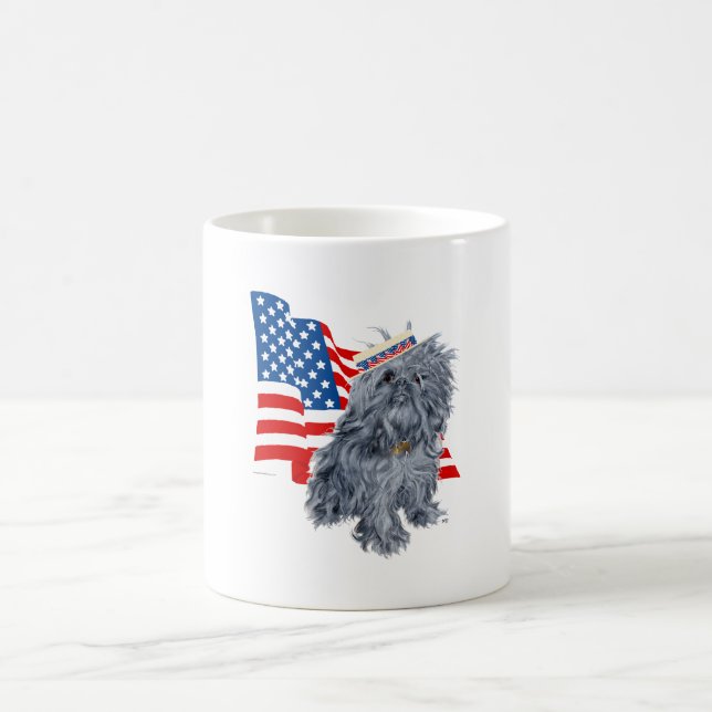 Brussels Griffon Patriotic Coffee Mug (Center)