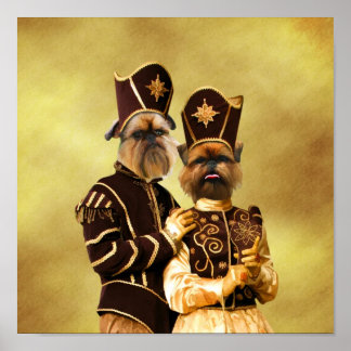 Brussels Griffon Poster Nobility Dogs Gift