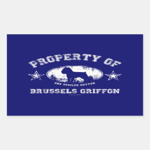 Brussels Griffon Rectangular Sticker