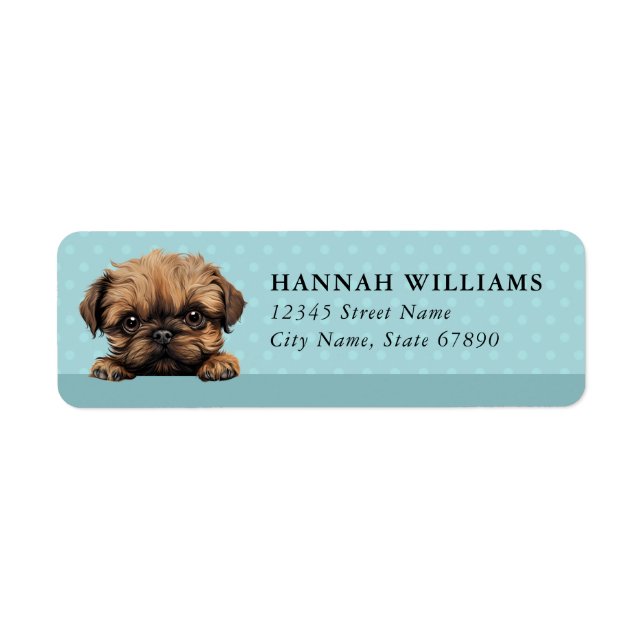 Brussels Griffon Return Address Label (Front)