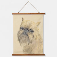 Brussels Griffon Rough Painting - Original Dog Art