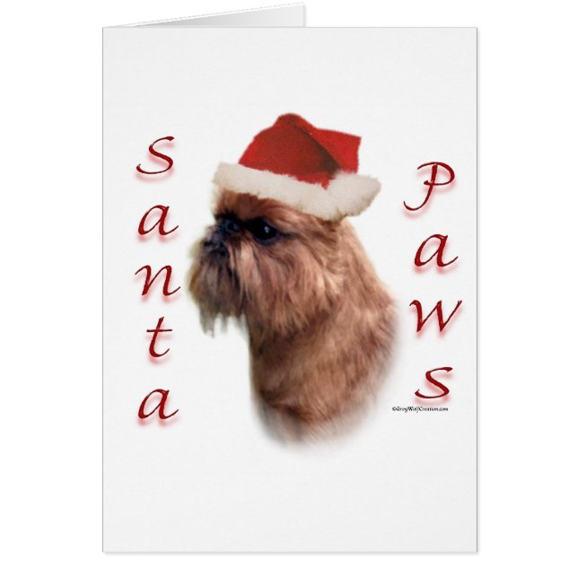 Brussels Griffon Santa Paws (Front)