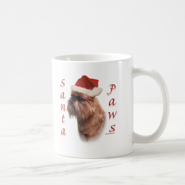 Brussels Griffon Santa Paws Coffee Mug (Right)