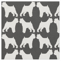 Brussels Griffon Silhouettes Grey and White