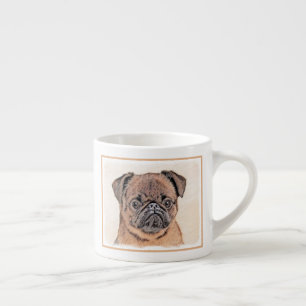 Brussels Griffon Smooth Painting Original Dog Art Espresso Cup
