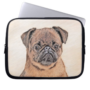 Brussels Griffon Smooth Painting Original Dog Art Laptop Sleeve